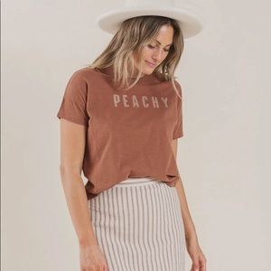 NWT “peachy” t-shirt